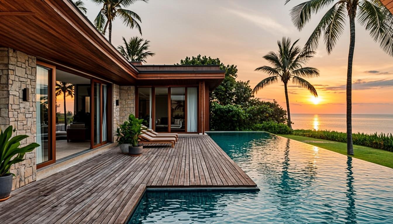 Ultra-luxury waterfront villa with infinity pool and ocean view